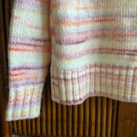 Loft Multi Colored Raglan Sweater - Picture 9 of 11